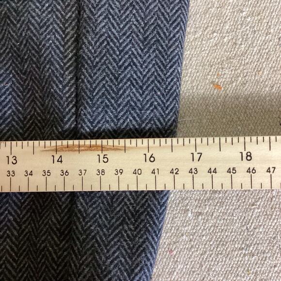 Brooks Brothers Women Purse Herringbone Wool and leather Tote Top handle EUC - Picture 7 of 11